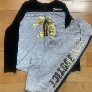 Justice sequin outfit